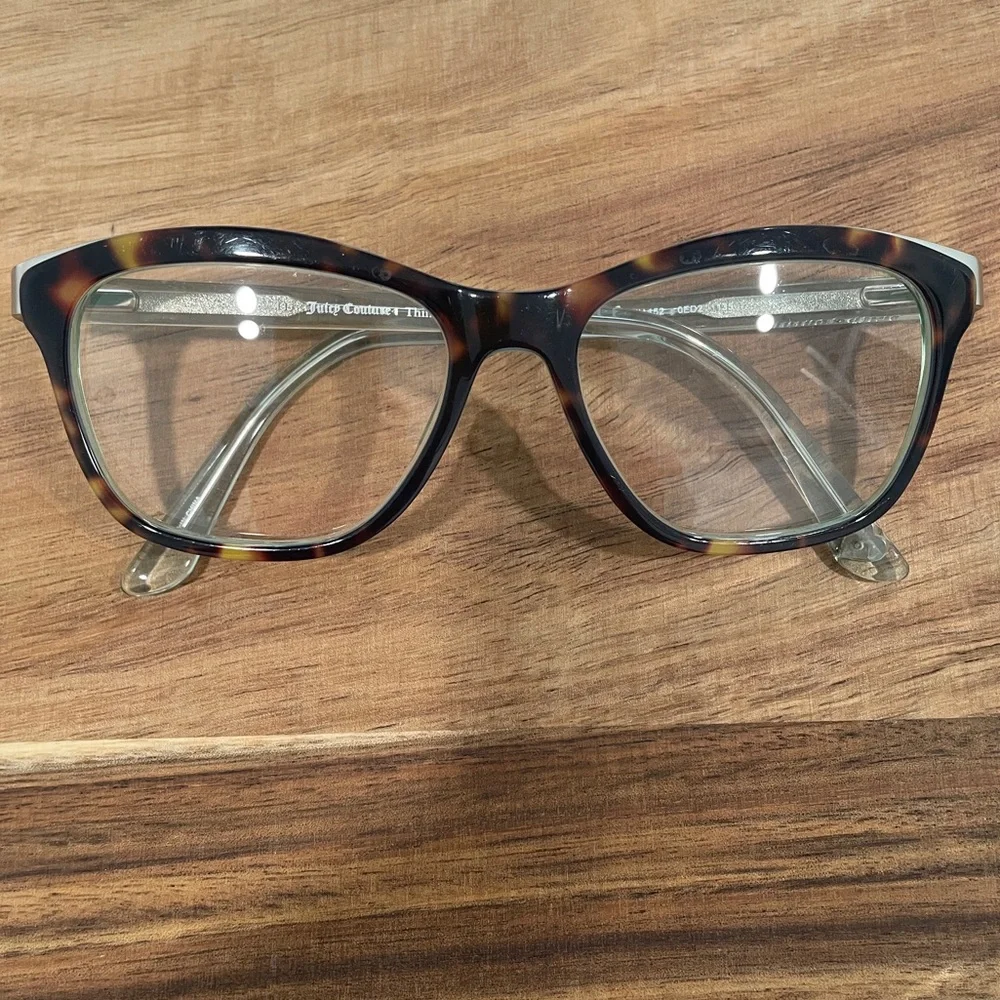 JUICY COUTURE JU152 Tortoise Mint Turquoise Rectangle Cat Eye FRAMES 135